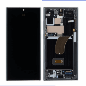 Screen with Frame for Galaxy S23 Ultra Black Refurbished