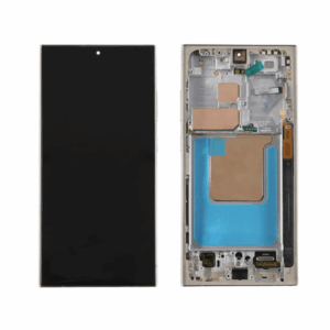 AMOLED Assembly w/ Frame for S24 Ultra Titanium Grey OEM Service Pack